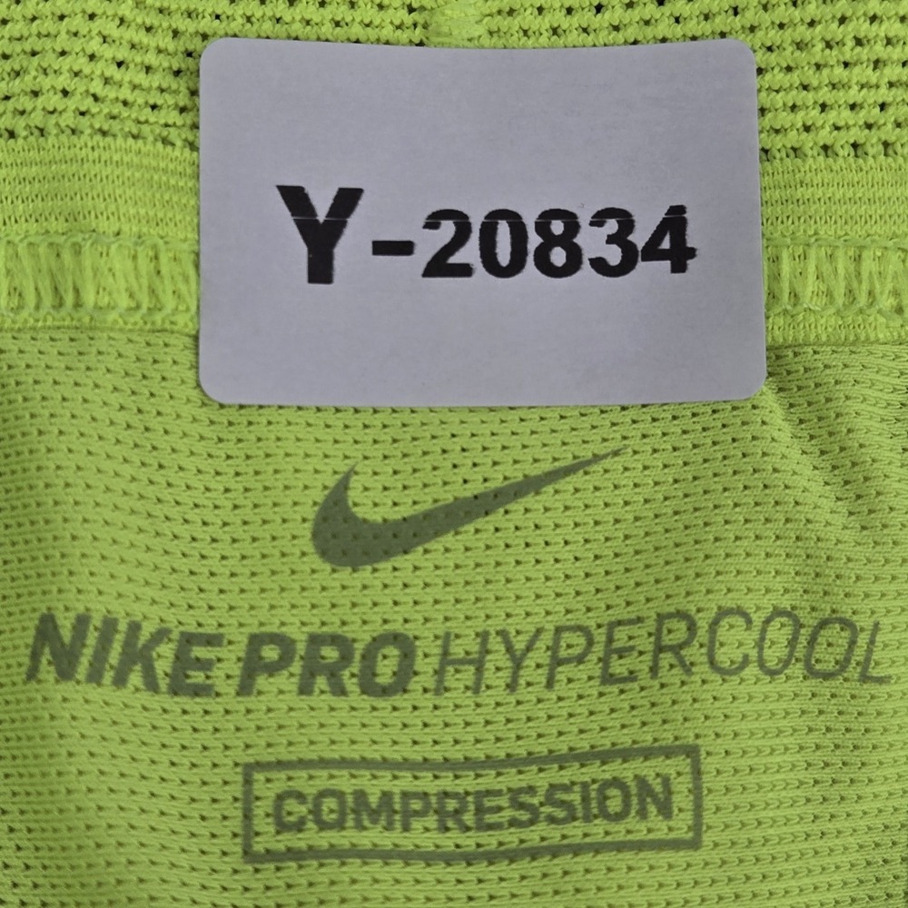 Nike Pro Men Activewear Pants M Green Compression Hypercool 19" Inseam - Picture 2 of 13